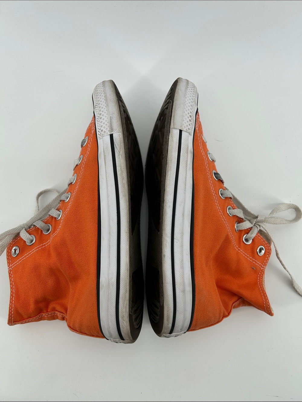 Converse Orange Chuck Taylor Sneakers Men's Size 7 - Picture 6 of 9